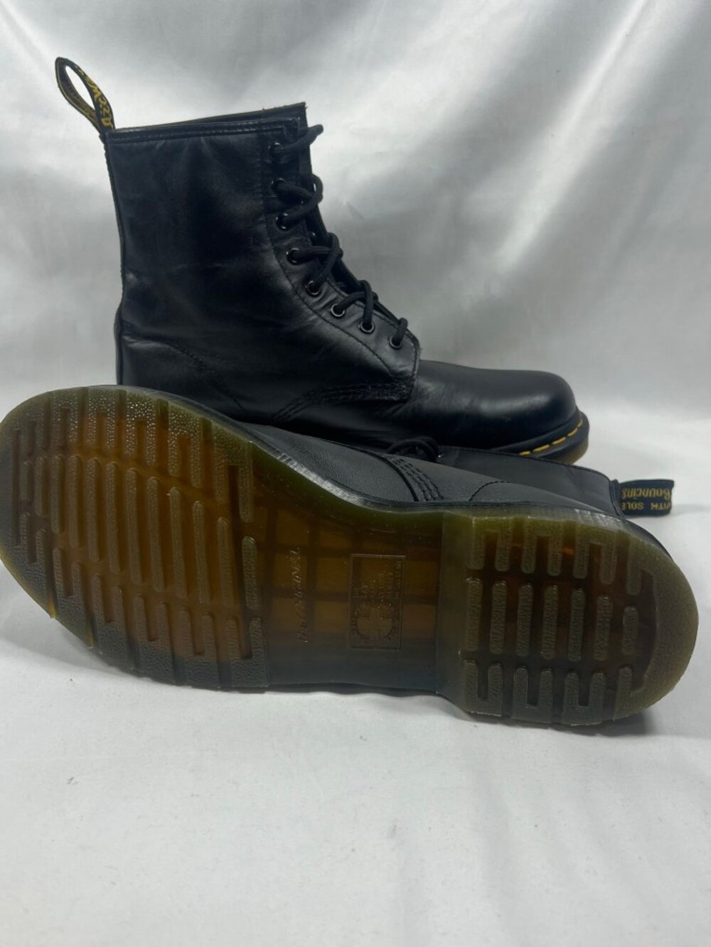 Dr. Martens Boots Womens 1460 Vonda Combat Leather Floral Embroidered 10 Grunge - Picture 8 of 9